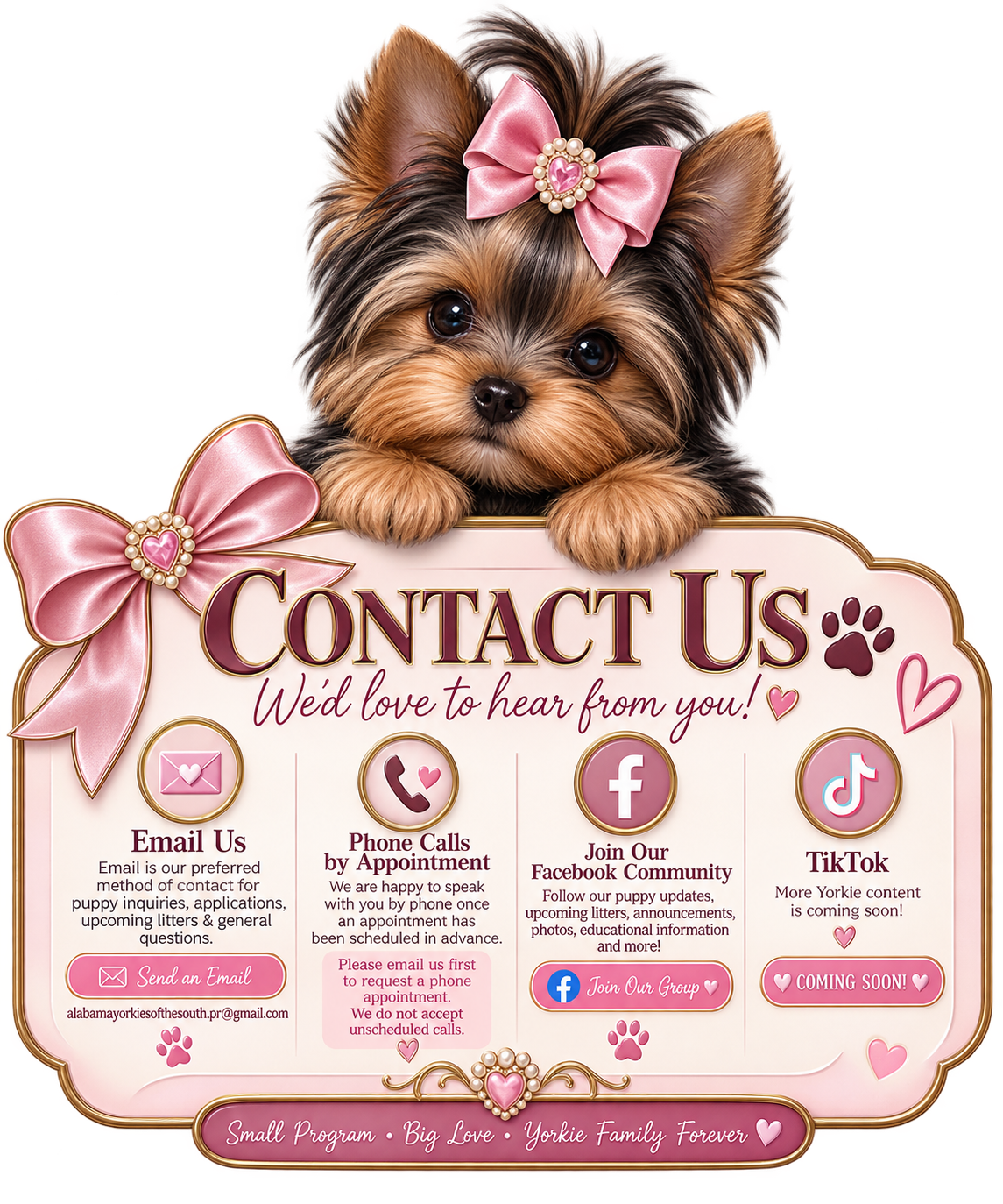 Sierra’s Yorkshire Terrier Babies